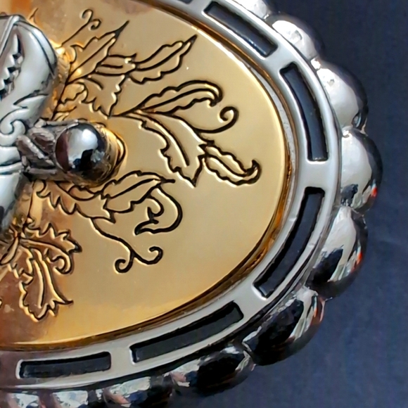 Tosoni Selleria Western Gold/Silver Toned Cowboy Boots Belt buckle. - Picture 3 of 7